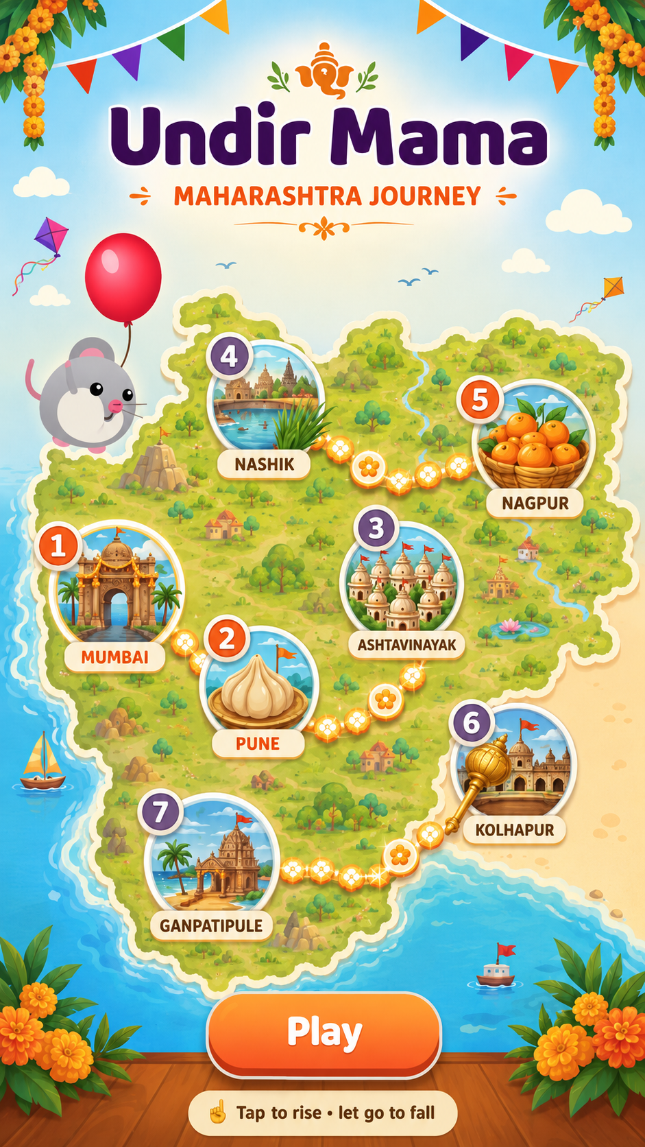 Maharashtra journey map